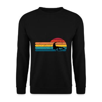 Wakeboard - Unisex Sweatshirt - black - Front - Alina (178cm) & Michal (187cm)