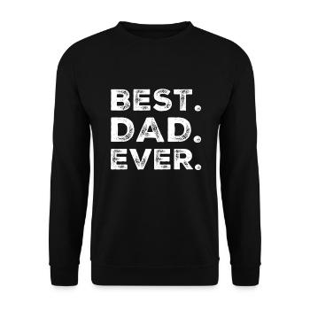 Bester Papa - Unisex Pullover - Schwarz - Vorne - Alina (178cm) & Michal (187cm)
