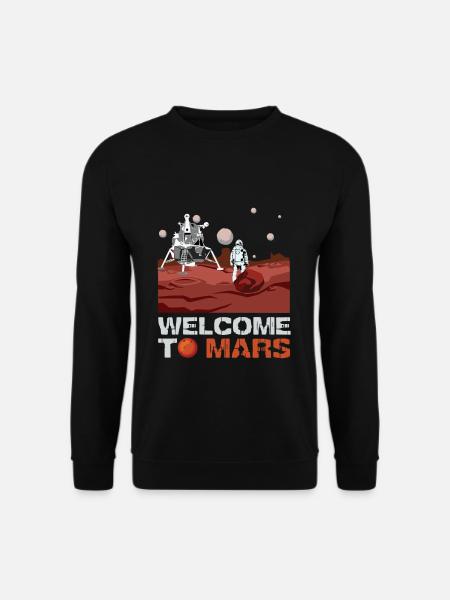 Mars Welcome - Unisex Sweatshirt - black