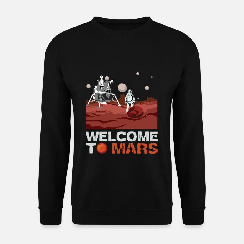 Mars Welcome - Unisex Sweatshirt - black