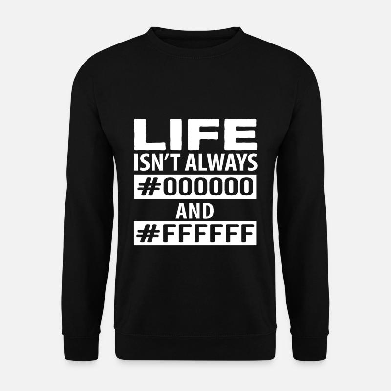 Programmierer Farbcode Lustig - Unisex Pullover - Schwarz