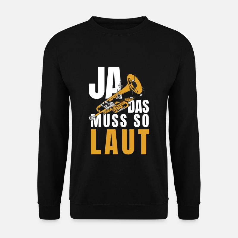 Trompete - Unisex Pullover - Schwarz