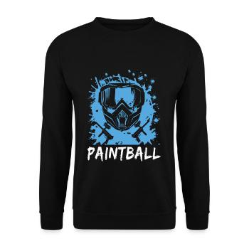 Paintball - Unisex Sweatshirt - black - Front - Alina (178cm) & Michal (187cm)