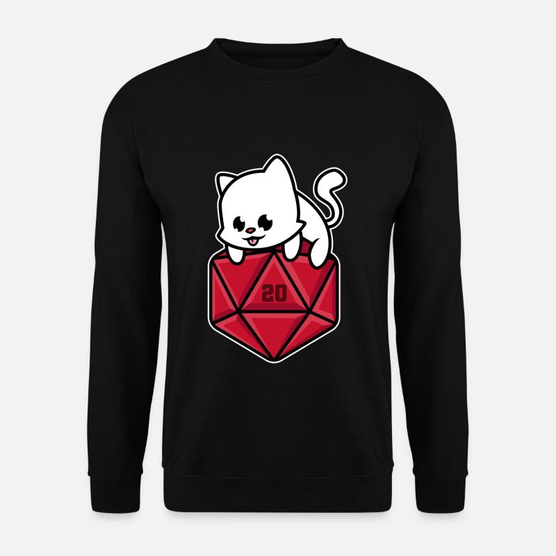 Pen and paper cat - Unisex Sweatshirt - black