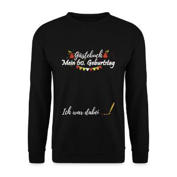 Livre d'or 60ème anniversaire - Sweat-shirt Unisexe - noir - Devant - Alina (178cm) & Michal (187cm)