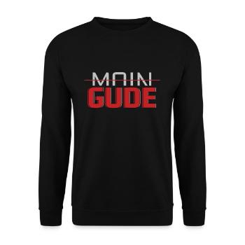 Gude - Unisex Pullover - Schwarz - Vorne - Alina (178cm) & Michal (187cm)