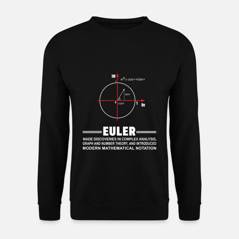 Euler Mathematik - Unisex Pullover - Schwarz