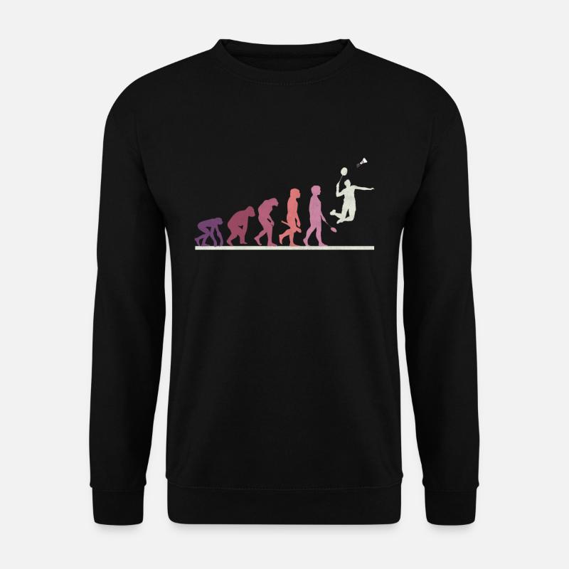 Evolution du badminton - Sweat-shirt Unisexe - noir
