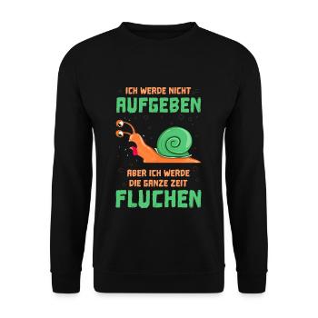 Schneckenrennen Sport Lustig - Unisex Pullover - Schwarz - Vorne - Alina (178cm) & Michal (187cm)