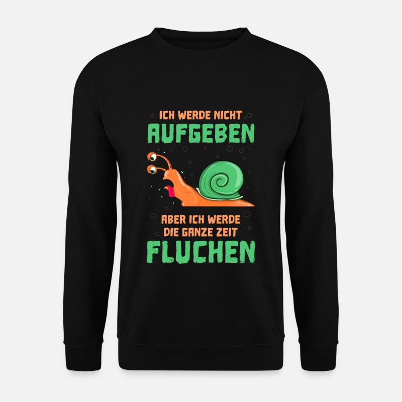Schneckenrennen Sport Lustig - Unisex Pullover - Schwarz