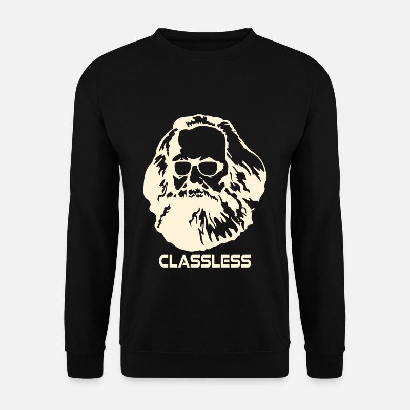 Karl Marx Klassenlose Gesellschaft - Unisex Pullover - Schwarz