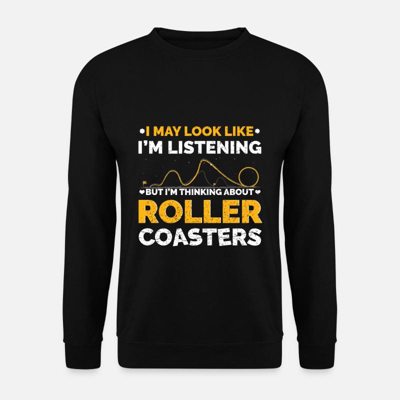Roller coaster enthusiast - Unisex Sweatshirt - black