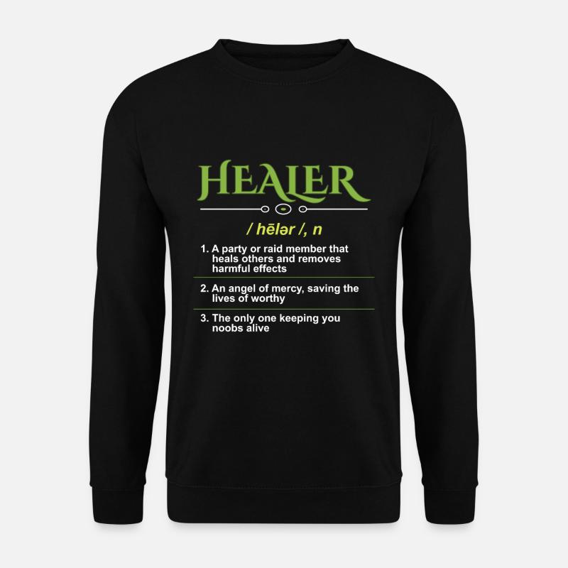 Healer Definition Gamer - Unisex Sweatshirt - black