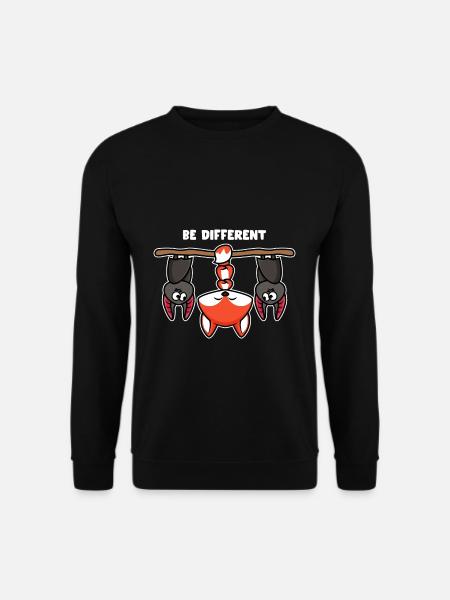 Be Different Funny - Unisex Sweatshirt - black