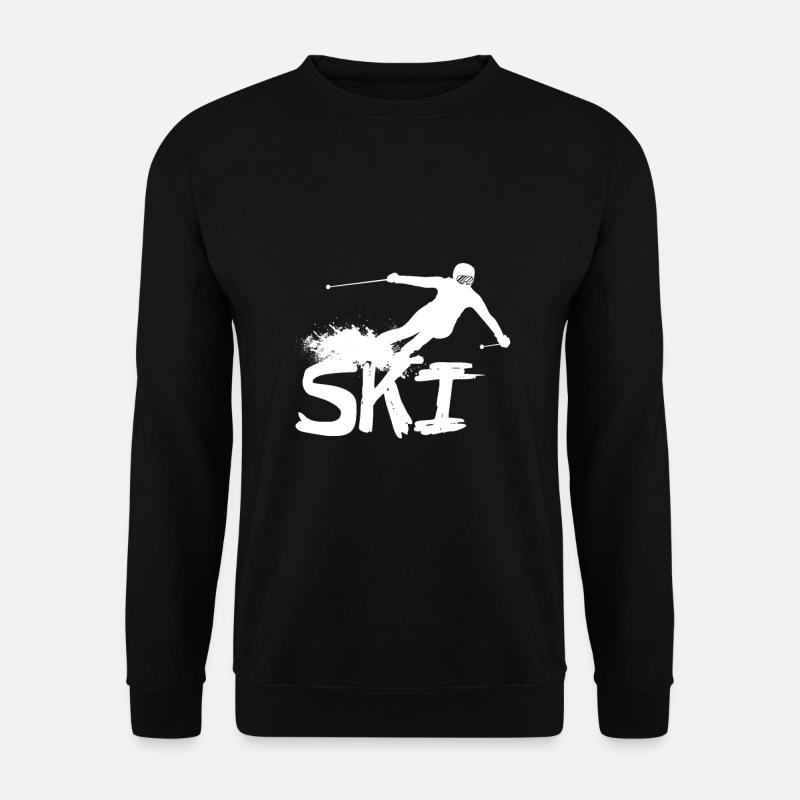 Skiing skiing - Unisex Sweatshirt - black