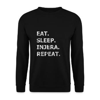 Eritrea - Unisex Pullover - Schwarz - Vorne - Alina (178cm) & Michal (187cm)