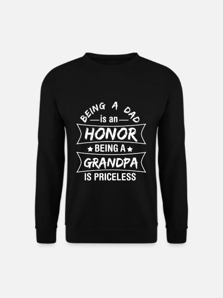Stolzer Opa - Unisex Pullover - Schwarz