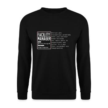 Concierge Drôle - Sweat-shirt Unisexe - noir - Devant - Alina (178cm) & Michal (187cm)