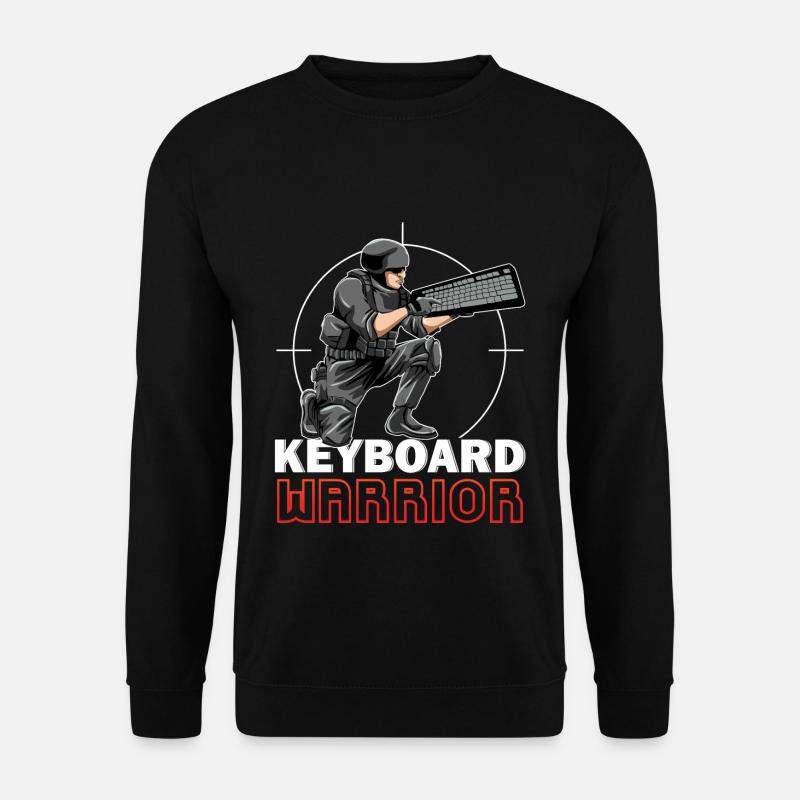 Keyboard Warrior - Unisex Pullover - Schwarz