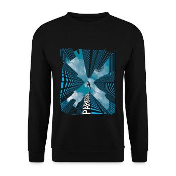 Skyline de Parkour - Sweat-shirt Unisexe - noir - Devant - Alina (178cm) & Michal (187cm)