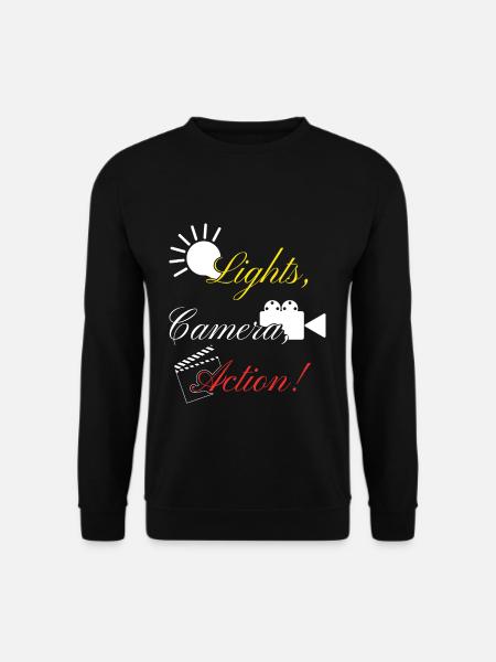 Film light camera action - Unisex Sweatshirt - black