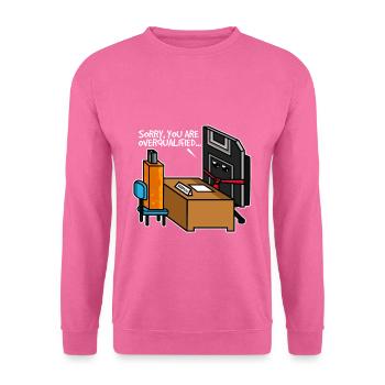 Entretien d'embauche avec clé USB - Sweat-shirt Unisexe - rose - Devant