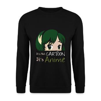 Anime - Sweat-shirt Unisexe - noir - Devant - Alina (178cm) & Michal (187cm)