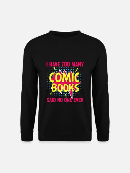 Comics Comic Heft Geschenk Heft - Unisex Pullover - Schwarz