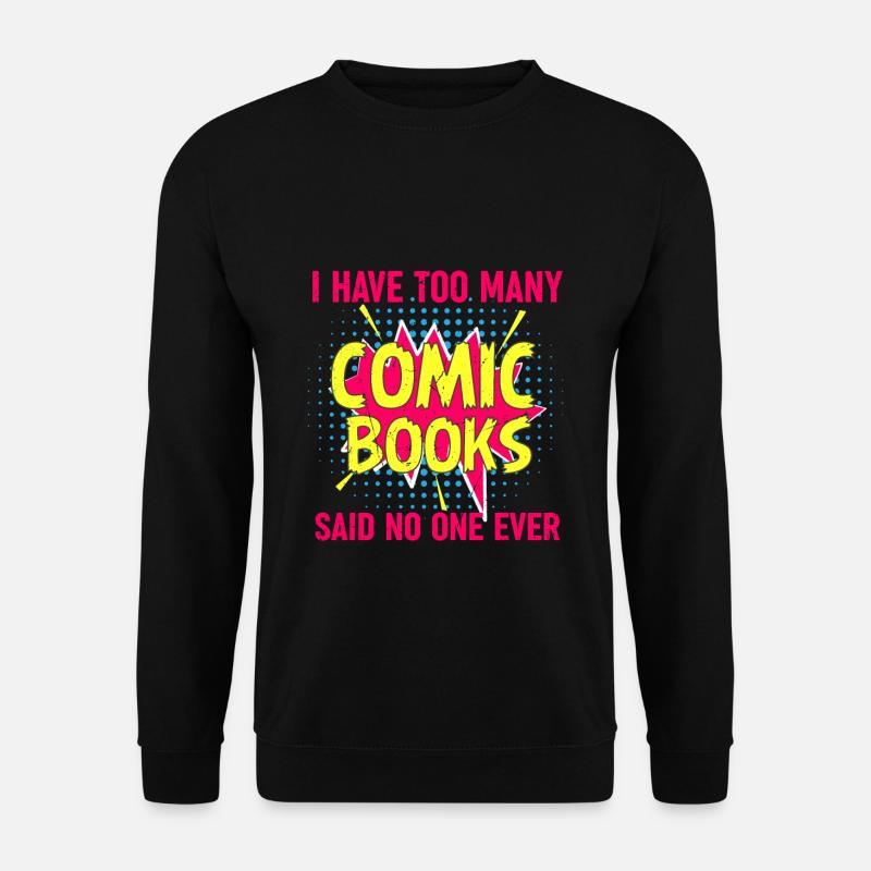 Comics Comic Heft Geschenk Heft - Unisex Pullover - Schwarz