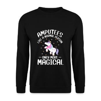 Amputation - Unisex Sweatshirt - black - Front - Alina (178cm) & Michal (187cm)