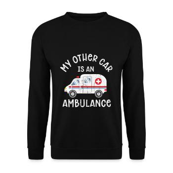 Paramedics - Unisex Sweatshirt - black - Front - Alina (178cm) & Michal (187cm)