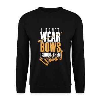 Archer Funny Archery Proverb - Unisex Sweatshirt - black - Front - Alina (178cm) & Michal (187cm)