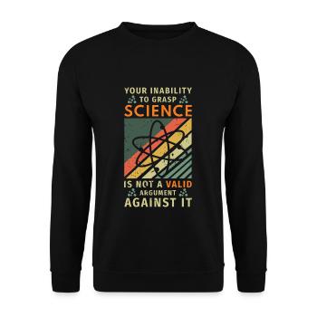 Scientifique Vérité Conspiration Drôle - Sweat-shirt Unisexe - noir - Devant - Alina (178cm) & Michal (187cm)