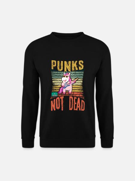 Musique punk Pas Tot Punk rock Licorne - Sweat-shirt Unisexe - noir
