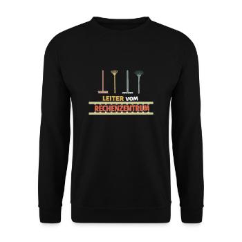 Leiter Vom Rechenzentrum Gärtner Garten - Unisex Pullover - Schwarz - Vorne - Alina (178cm) & Michal (187cm)