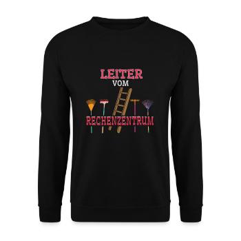 Leiter Vom Rechenzentrum Gärtnerei IT Informatik - Unisex Pullover - Schwarz - Vorne - Alina (178cm) & Michal (187cm)