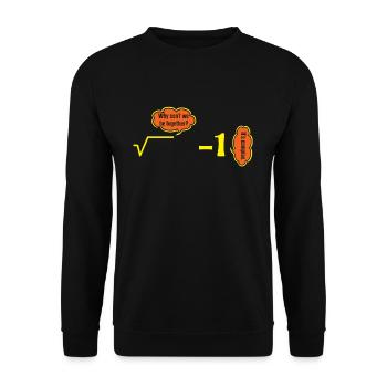 It's Complex Numbers Math Jokes Humor - Unisex Sweatshirt - black - Front - Alina (178cm) & Michal (187cm)