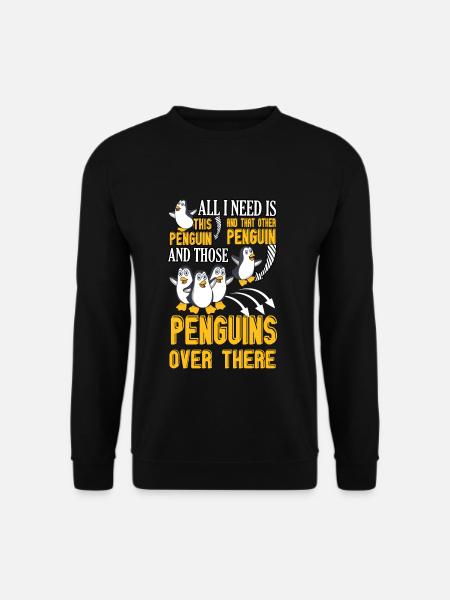 All Need Penguins Over There Penguin - Unisex Pullover - Schwarz