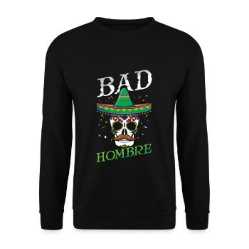 Skeleton Bones Mexican Mexico Bad Cinco De Mayo - Unisex Sweatshirt - black - Front - Alina (178cm) & Michal (187cm)