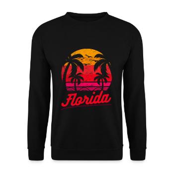Florida Vacation Surf Beach Tropical Summer - Unisex Pullover - Schwarz - Vorne - Alina (178cm) & Michal (187cm)