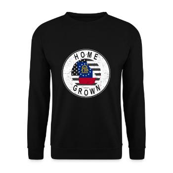 Carte terrestre Amérique Drapeau américain Géorgie cultivée à la maison - Sweat-shirt Unisexe - noir - Devant - Alina (178cm) & Michal (187cm)