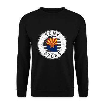 Carte terrestre Amérique Drapeau américain Arizona cultivé à la maison - Sweat-shirt Unisexe - noir - Devant - Alina (178cm) & Michal (187cm)
