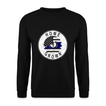 Land Map America US Flag Home Grown Kentucky - Unisex Sweatshirt - black - Front - Alina (178cm) & Michal (187cm)