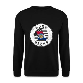 Land Map America US Flag Home Grown Missouri - Unisex Sweatshirt - black - Front - Alina (178cm) & Michal (187cm)