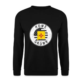 Land Map America US Flag Home Grown New Mexico - Unisex Pullover - Schwarz - Vorne - Alina (178cm) & Michal (187cm)