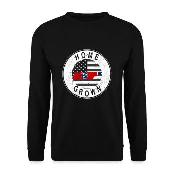 Land Map America US Flag Home Grown Tennessee - Unisex Sweatshirt - black - Front - Alina (178cm) & Michal (187cm)