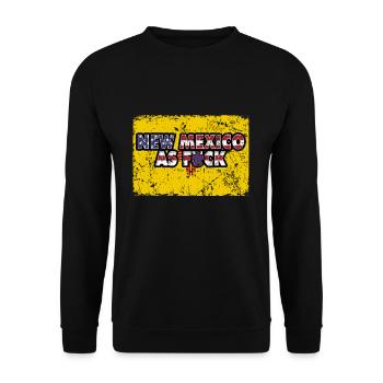 Amérique Drapeau de l’État du drapeau des États-Unis Nouveau-Mexique - Sweat-shirt Unisexe - noir - Devant - Alina (178cm) & Michal (187cm)