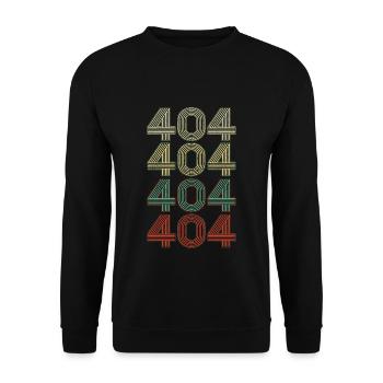 Retro America State Flag Area Code Georgia - Unisex Pullover - Schwarz - Vorne - Alina (178cm) & Michal (187cm)