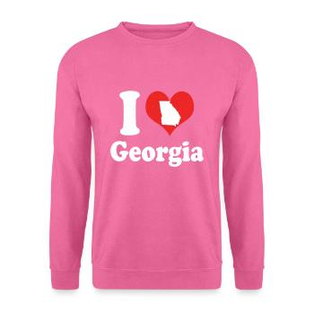 Citoyen américain État Américain Amour I Cœur Géorgie - Sweat-shirt Unisexe - rose - Devant