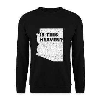 Carte terrestre Amérique État américain Accueil Paradis Arizona - Sweat-shirt Unisexe - noir - Devant - Alina (178cm) & Michal (187cm)